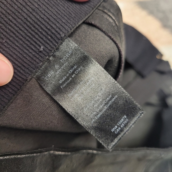 Rag & bone 100% leather Simone black pants Size 4 - Picture 13 of 14